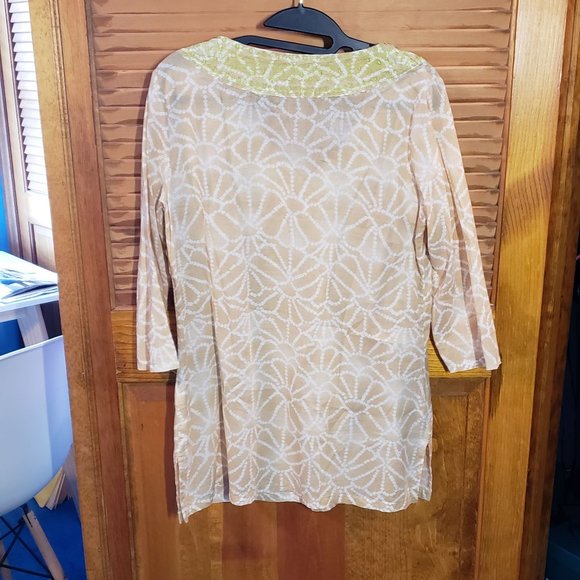 Tan Tunic/Beach coverup - Picture 3 of 3